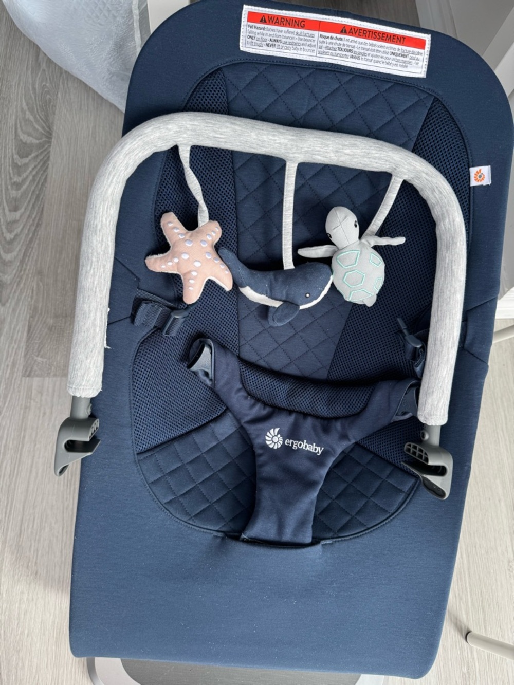 Ergobaby Bouncer with Toy Bar and infant insert
